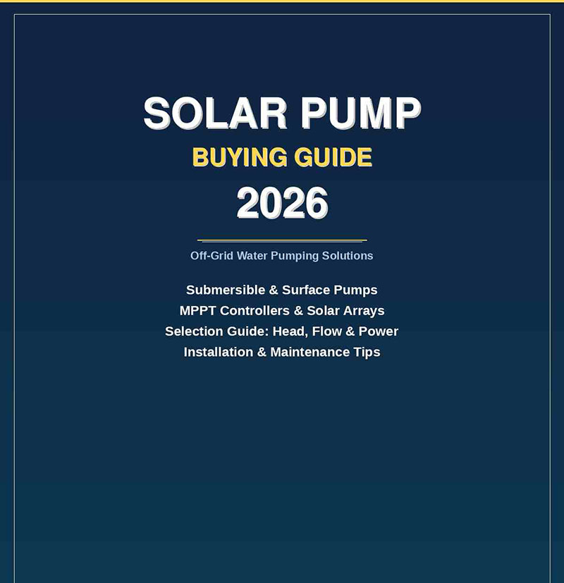 Kaufratgeber für Solarpumpen 2026