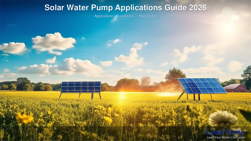 Anwendungen für Solarwasserpumpen: Landwirtschaft, Viehzucht und Heimgebrauch