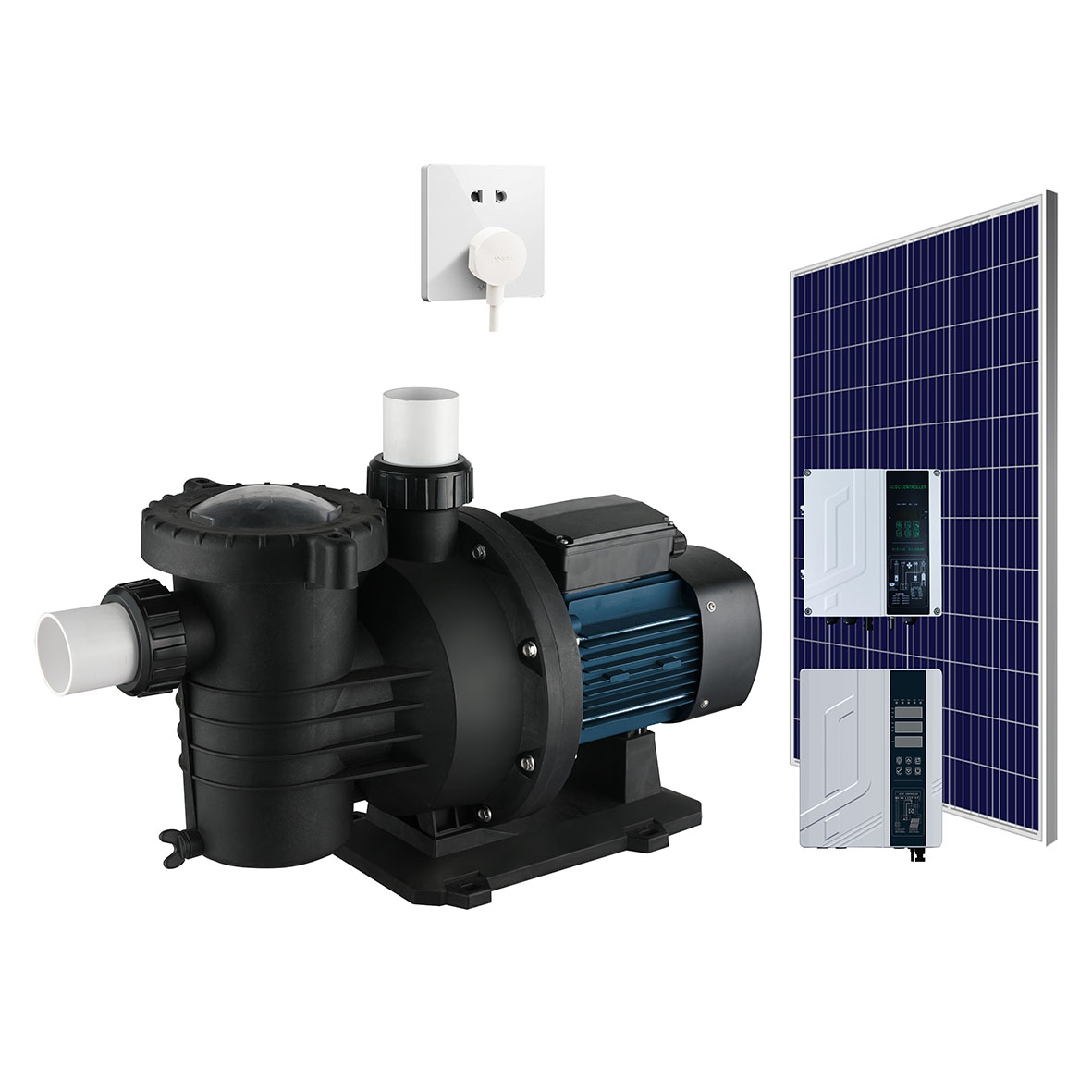 AC DC Hybrid Solar Poolpumpe