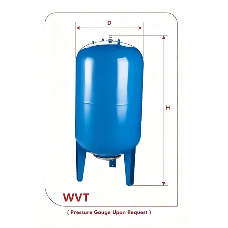 Austauschbarer Membran-Ausdehnungsbehälter der WVT-Serie (60–500 l, Kohlenstoffstahl)
